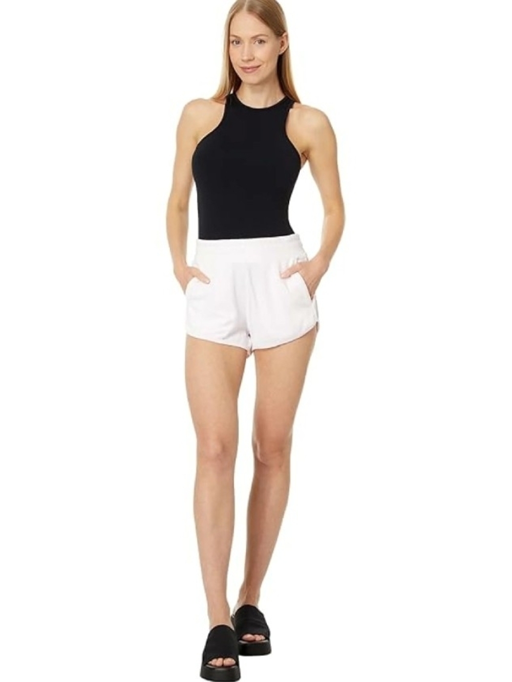 Juicy Couture Velour 'DUMP HIM' Scalloped Shorts In Soft Glow Pink S - Picture 8 of 11